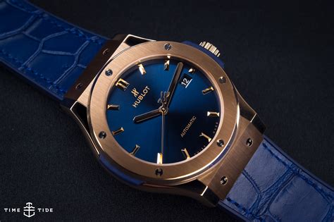 hublot blue fusion gold|pre owned Hublot classic fusion.